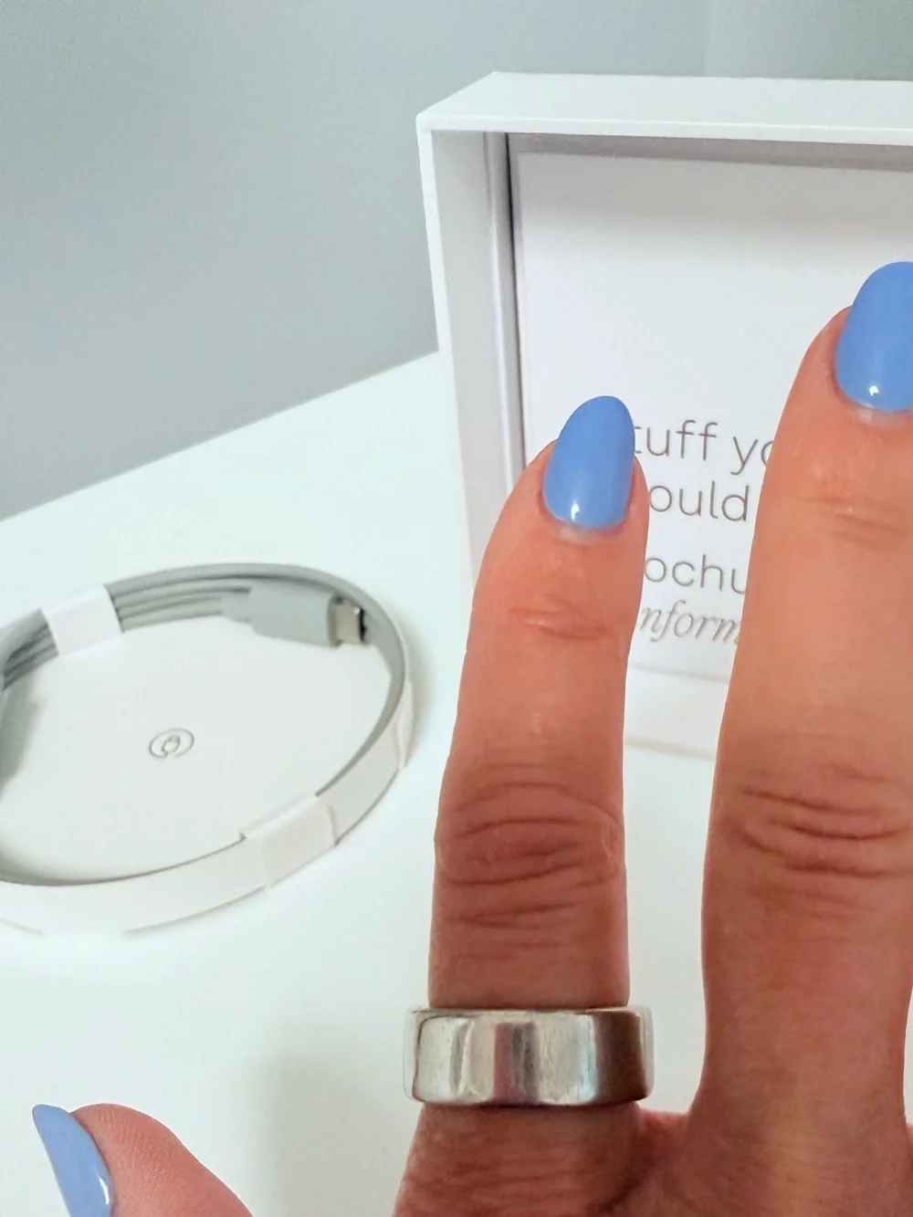 Oura Ring Gen 4 Smart Ring - size 7 - Silver Finish
